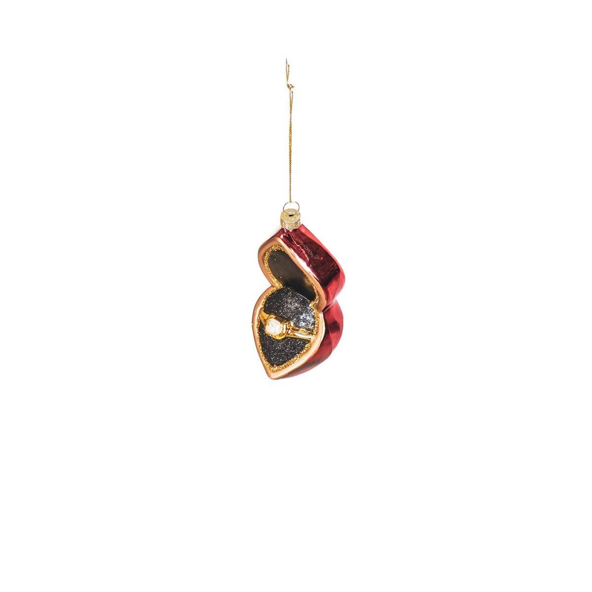 Ornament Xmas Hanger - Marry me - Glass - 5,5x10x6cm