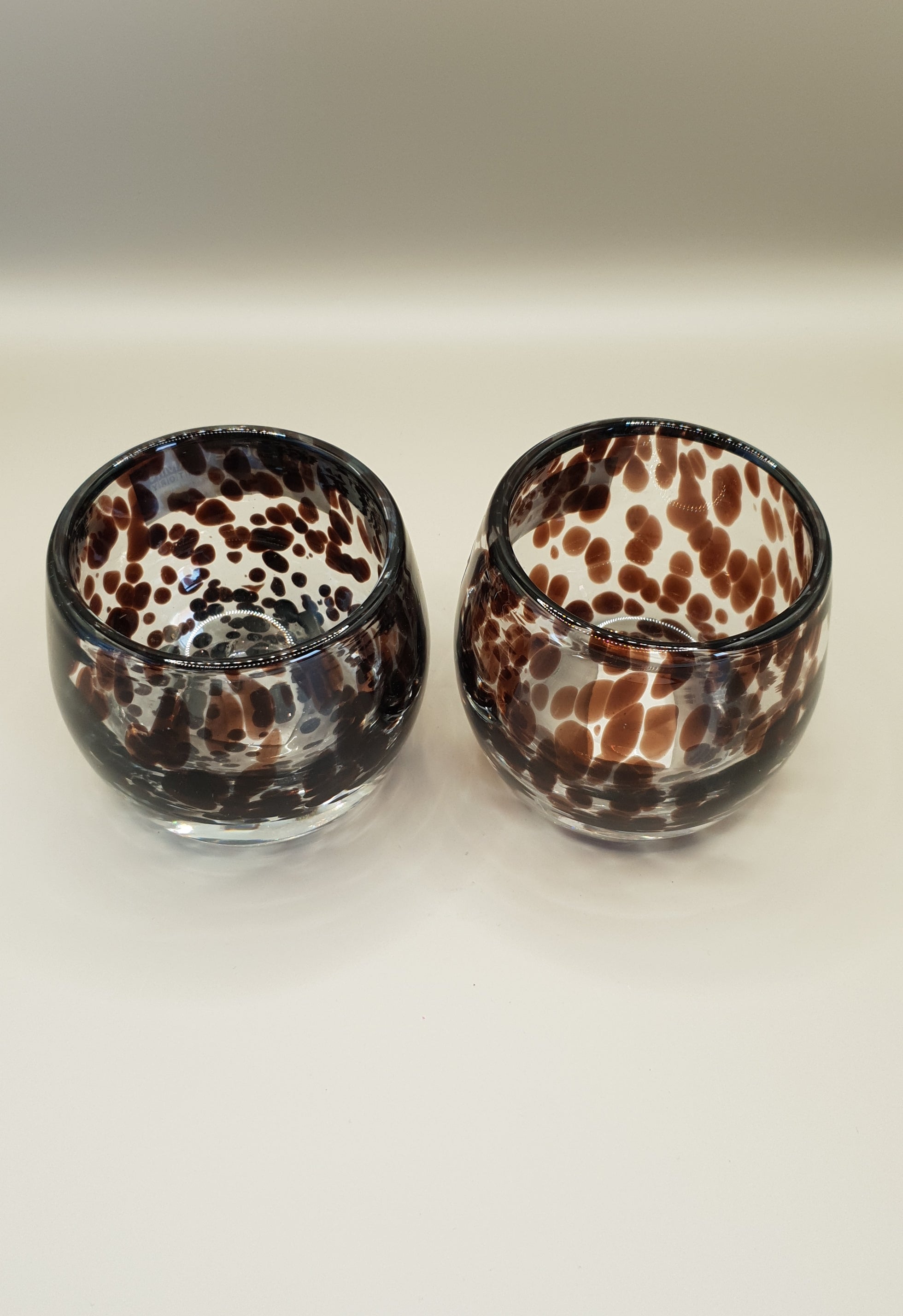 Set waxinelichtjes houder panter