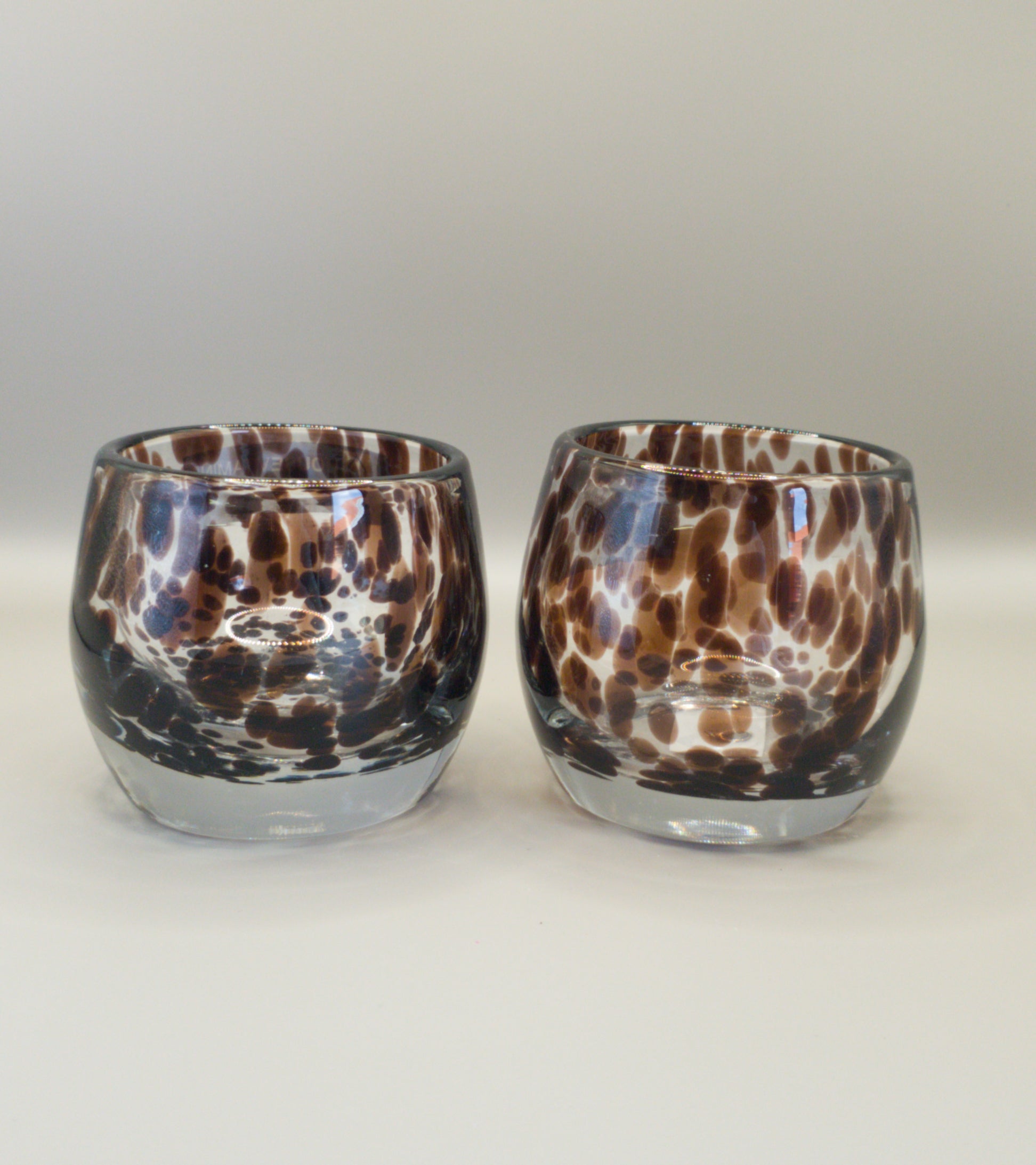 Set waxinelichtjes houder panter
