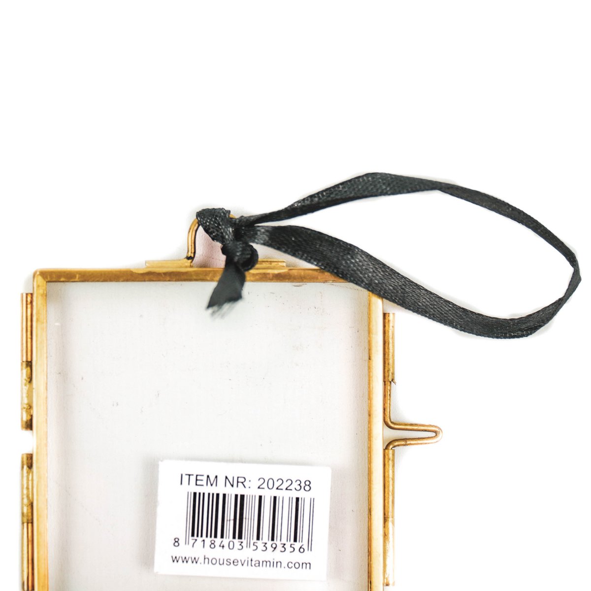 Picture Frame- Hanging - Metal/Glass - Gold - 6,5x6cm