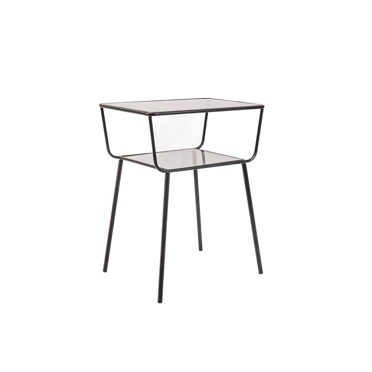 Side Table / Bedside table - Black - 50x35x60cm