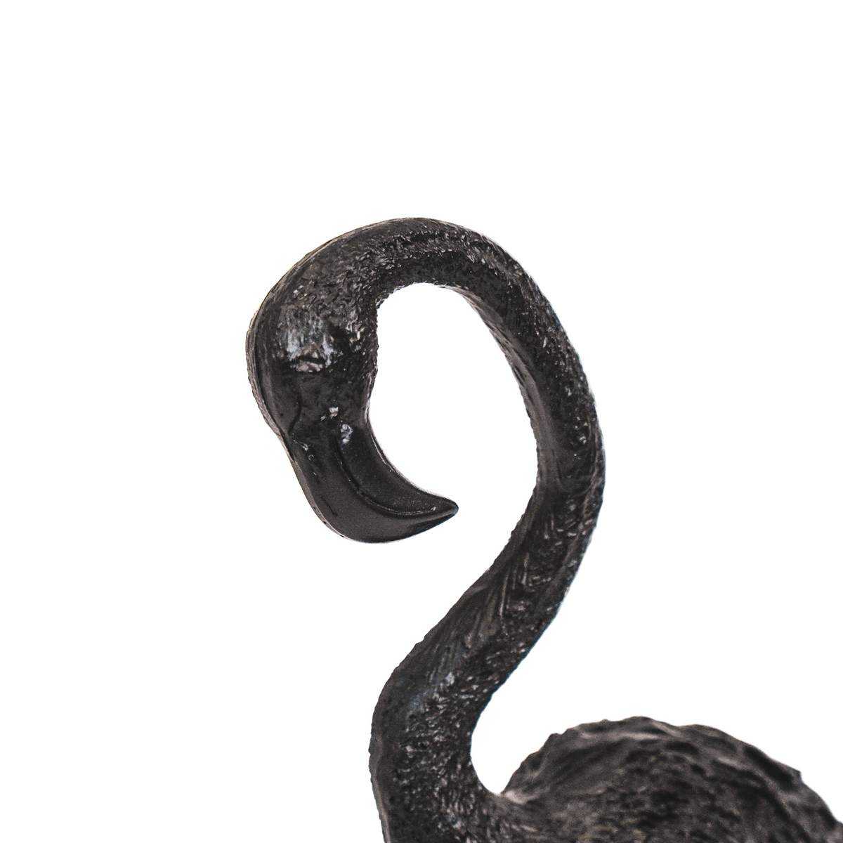 Ornament - Flamingo - Metal - Black - 9x7,5x19,5cm