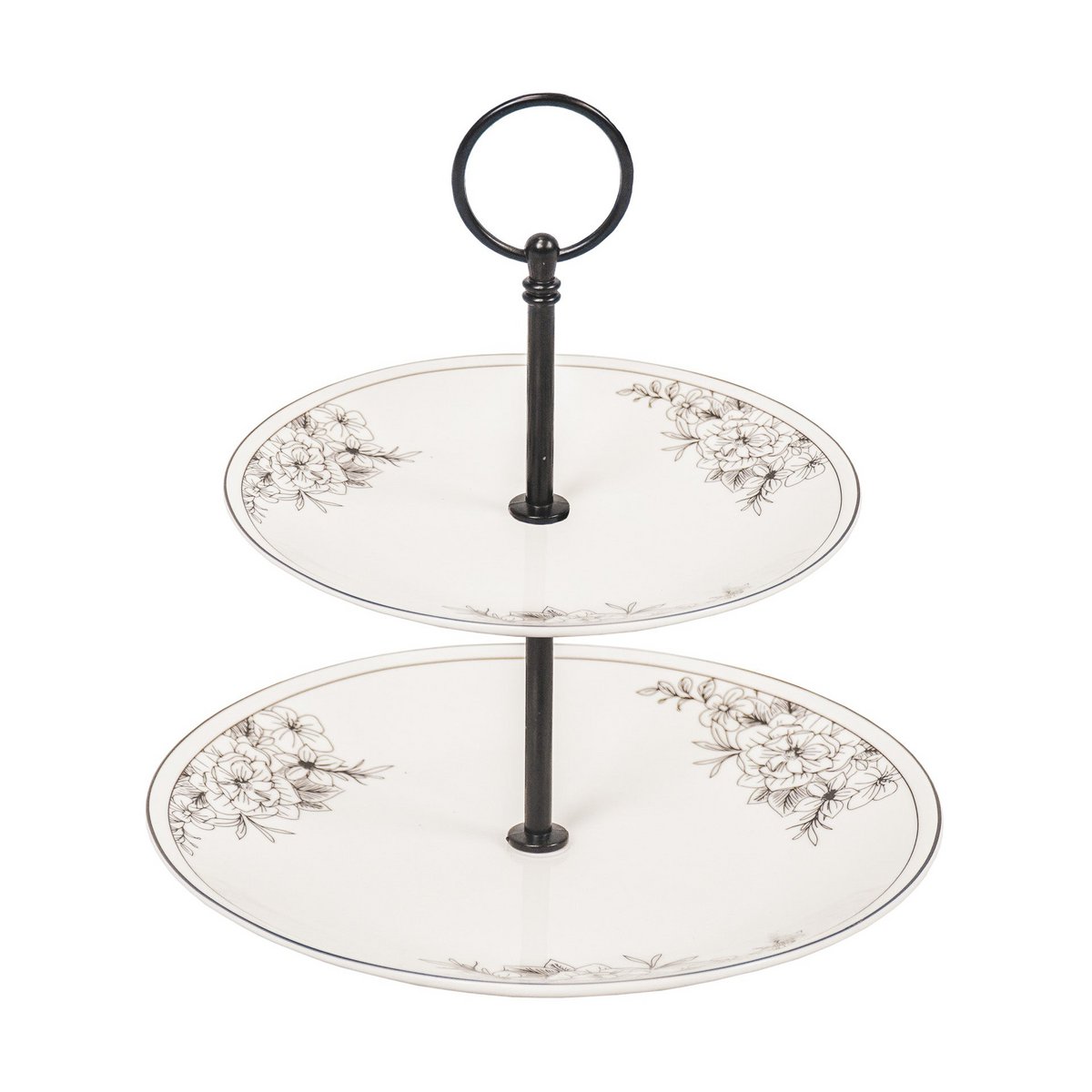 Etagere - Flowers - Newbone China - 2 layers
