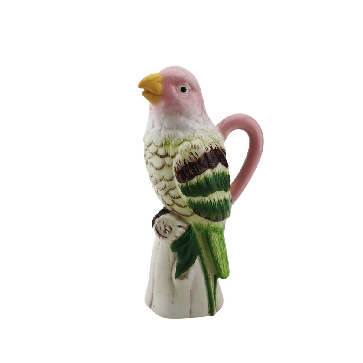Vase - Bird- Dolomite- Pink-12*9*23cm
