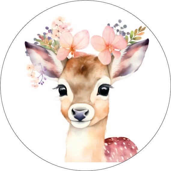 Muurcirkel Baby deer
