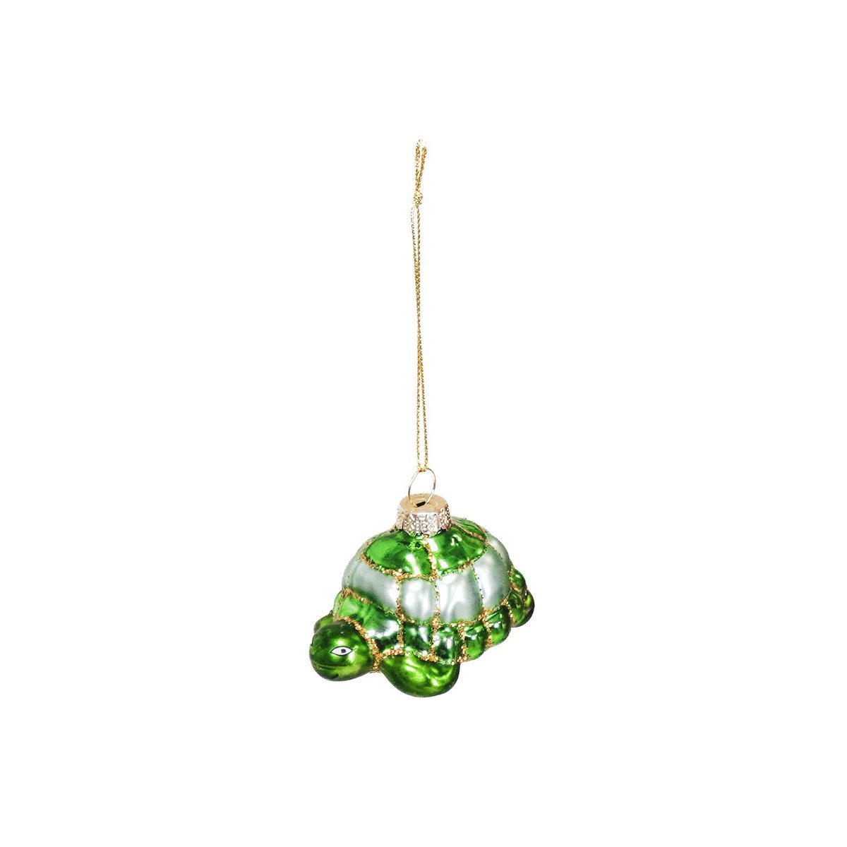Xmas Hanger - Turtle - Glass - Green - 6,5x4,5x4,5cm