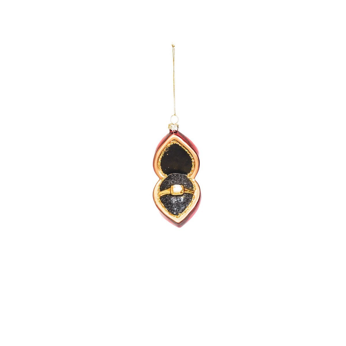 Ornament Xmas Hanger - Marry me - Glass - 5,5x10x6cm