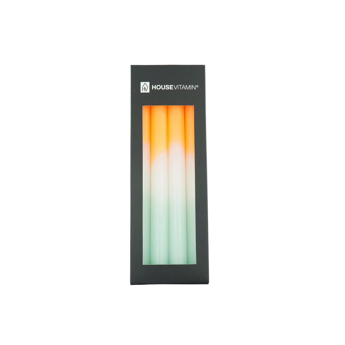 Tapers - Dipdye - Wax- Orange/White/Mintgreen - S4